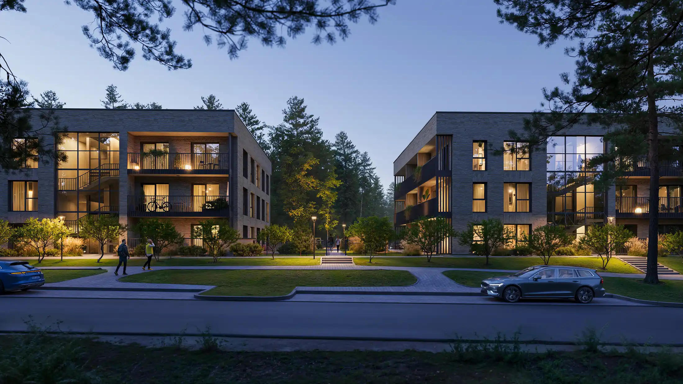 New residential development “Santariškių ŠILAS” under construction in Santariškės